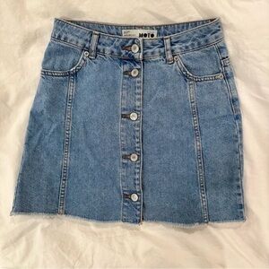 Topshop  denim mini skirt women’s size 4